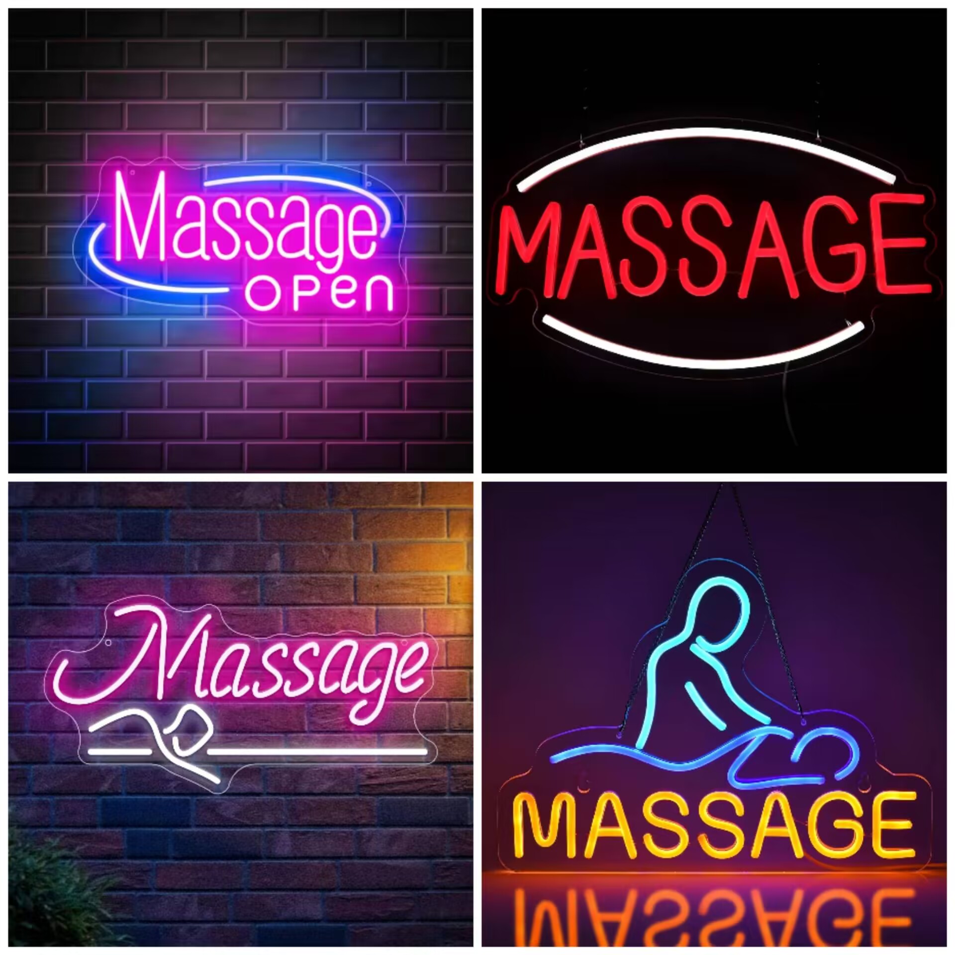 Massage Spa Open LED Neon Sign - đánh giá và giá Spa Wellness Center